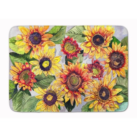Carolines Treasures Sunflowers Machine Washable Memory Foam Mat CA68480